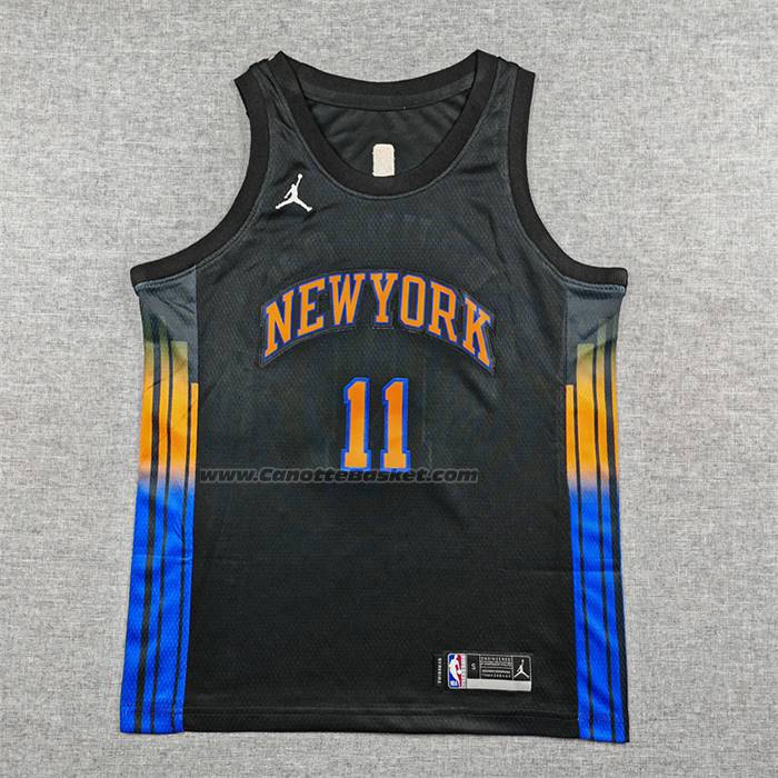 Maglia Bambino New York Knicks Jalen Brunson No 11 Statement 2025-26 Nero